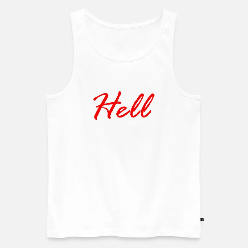 Hell / Hölle - Männer Premium Bio Tank Top - Weiß