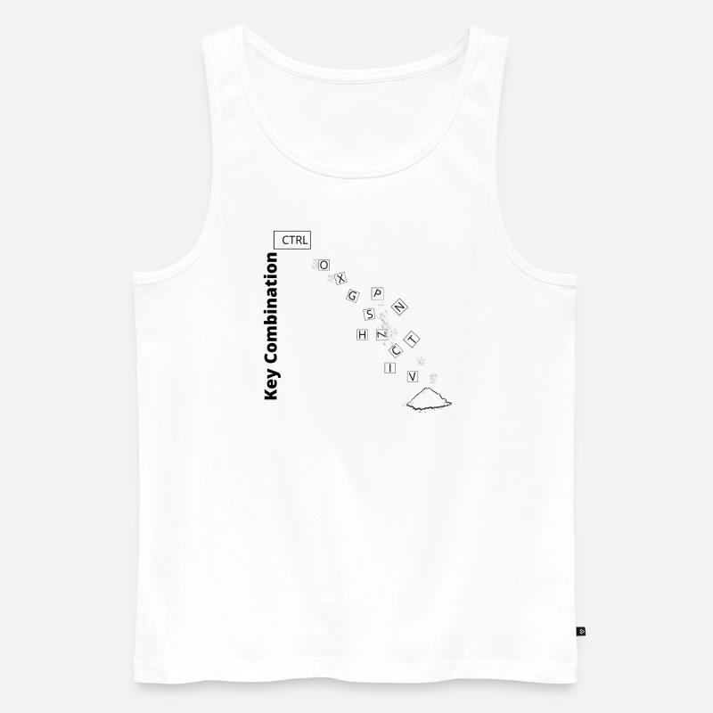 key combination - Männer Premium Bio Tank Top - Weiß