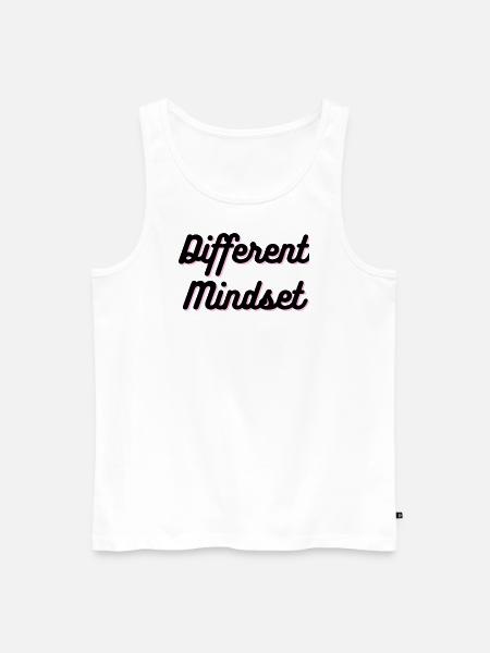 Different Mindset - Männer Premium Bio Tank Top - Weiß