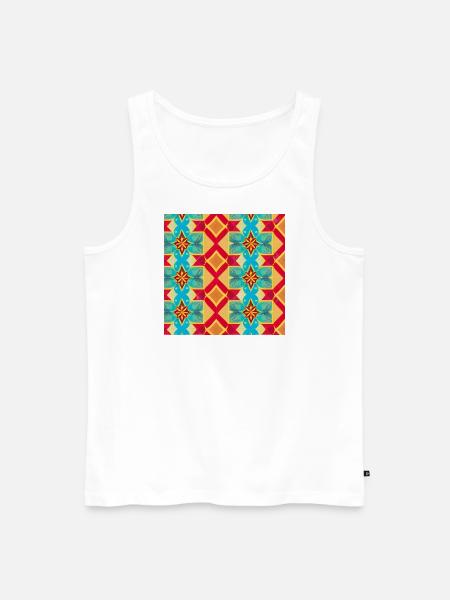 Stoff-Beutel Native-Style - Männer Premium Bio Tank Top - Weiß