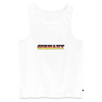 germany - Männer Premium Bio Tank Top - Weiß - Vorne - Michal (187cm)