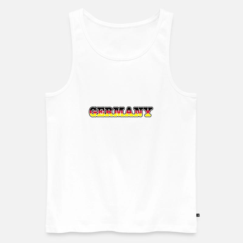 germany - Männer Premium Bio Tank Top - Weiß