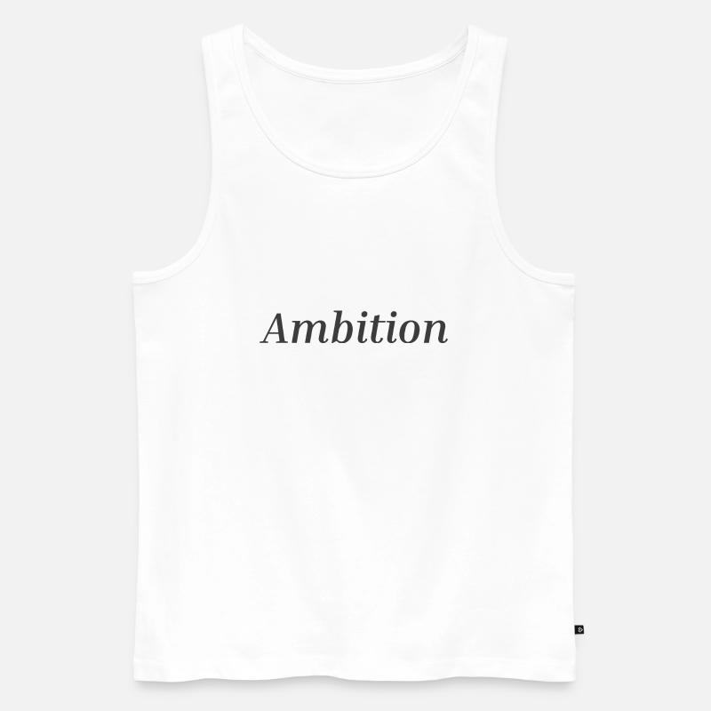 Ambition 1 - Débardeur bio Premium Homme - blanc