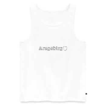 Erzgebirge Heimat Liebe - Männer Premium Bio Tank Top - Weiß - Vorne - Michal (187cm)