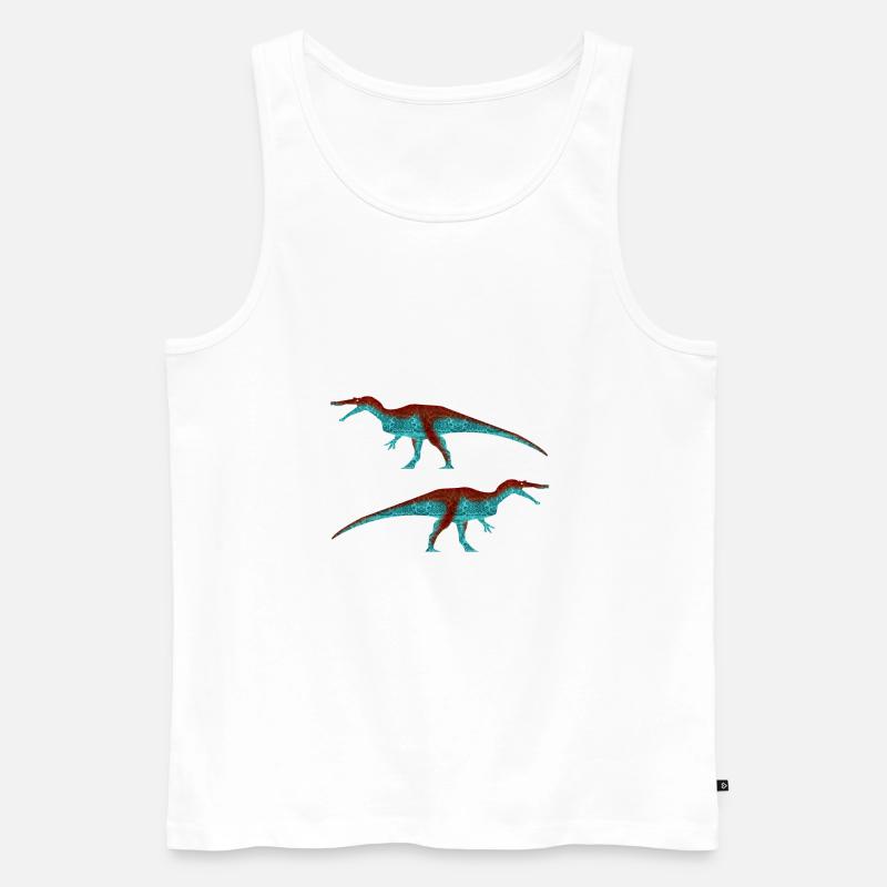 Baryonyx (klassisch) - Männer Premium Bio Tank Top - Weiß