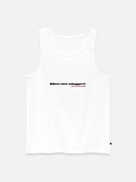 Anbaggern - Männer Premium Bio Tank Top - Weiß