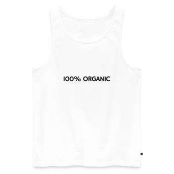 100% Organic - Männer Premium Bio Tank Top - Weiß - Vorne - Michal (187cm)