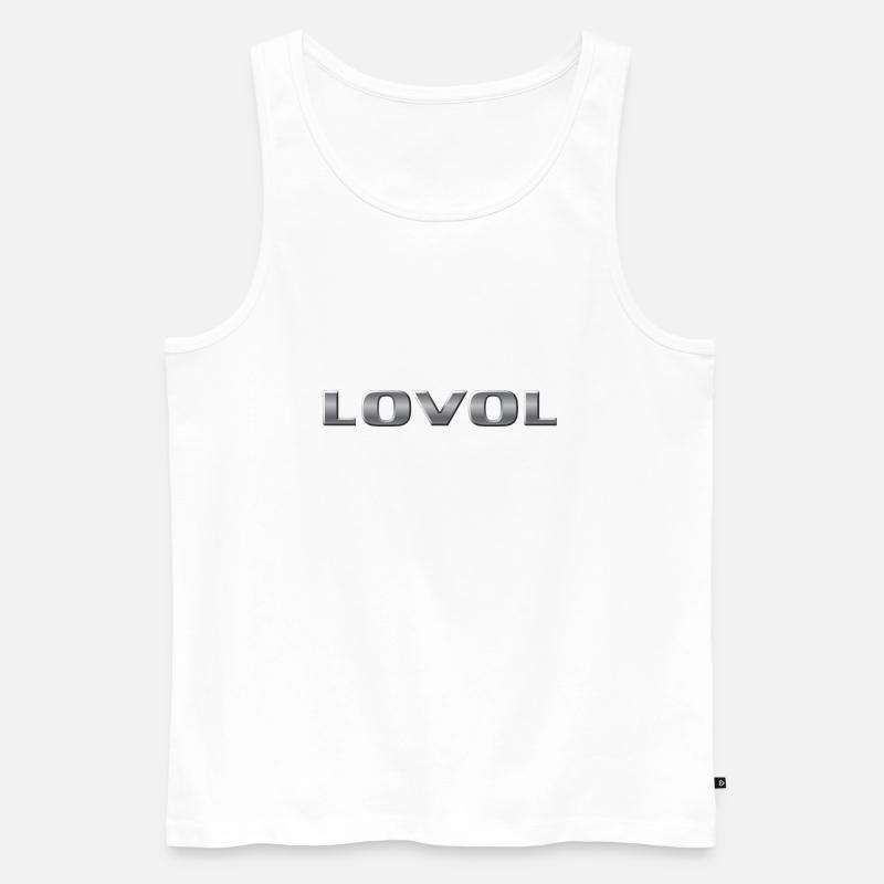 LOVOL Logo - Männer Premium Bio Tank Top - Weiß