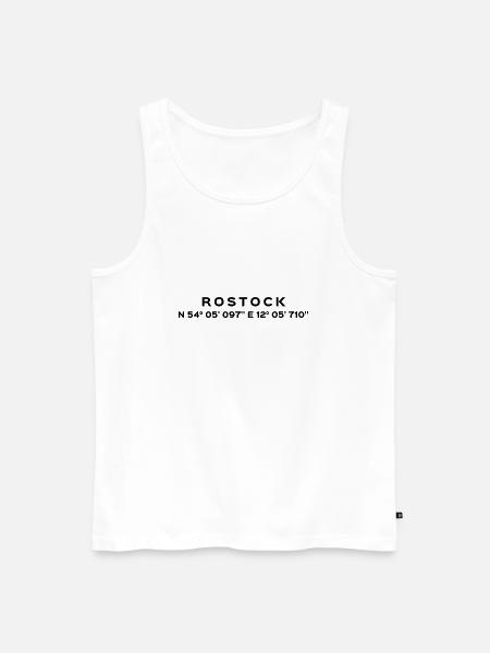 Rostock - Men's Premium Organic Tank Top - white
