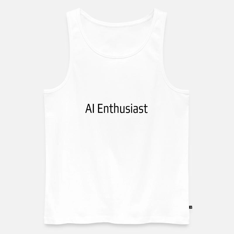 KI-Enthusiast - Männer Premium Bio Tank Top - Weiß