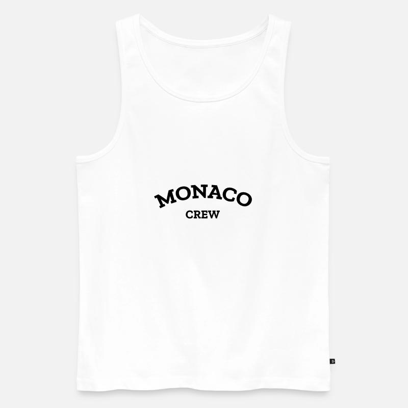 Monaco Crew - Monte Carlo - Mittelmeer - Männer Premium Bio Tank Top - Weiß