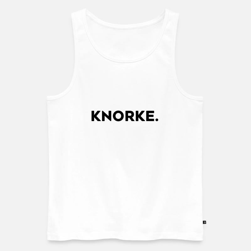 knorke - cool - Männer Premium Bio Tank Top - Weiß
