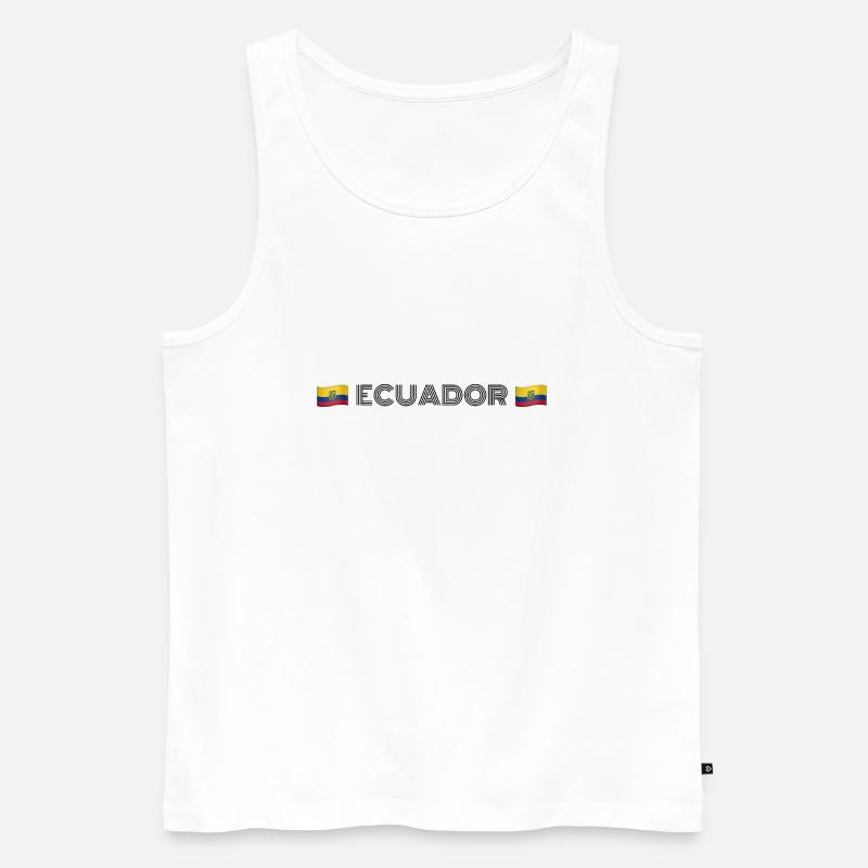 ECUADOR - Männer Premium Bio Tank Top - Weiß