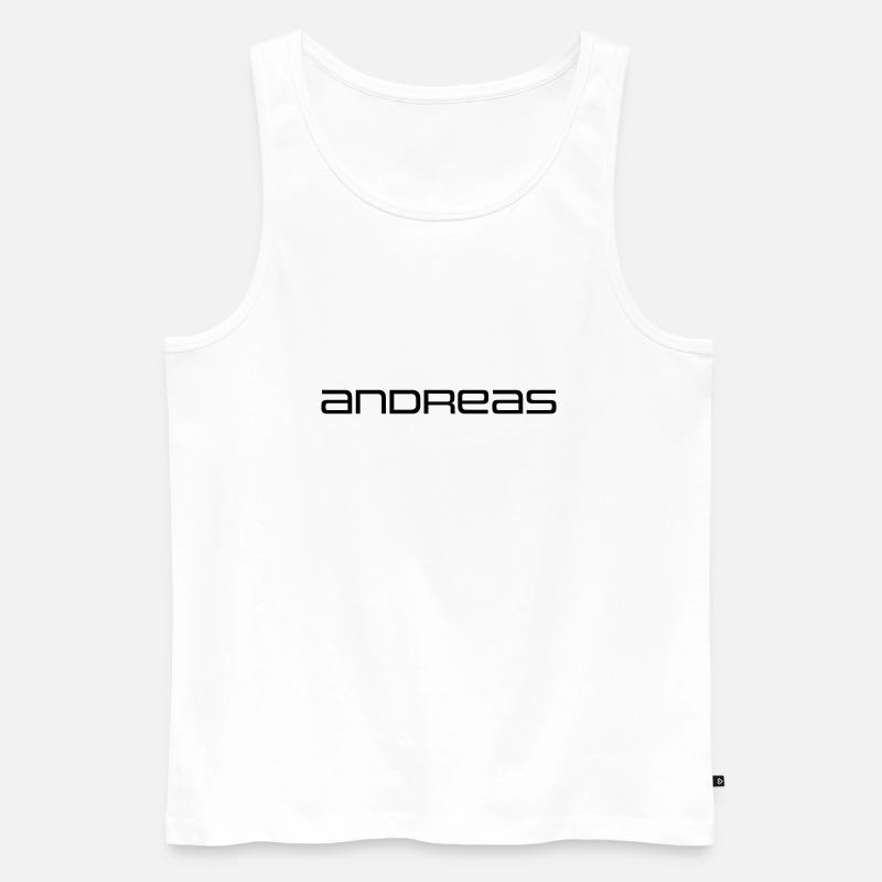 Andreas Geschenk - Männer Premium Bio Tank Top - Weiß
