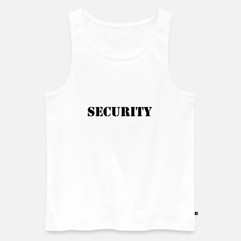 Security - Männer Premium Bio Tank Top - Weiß
