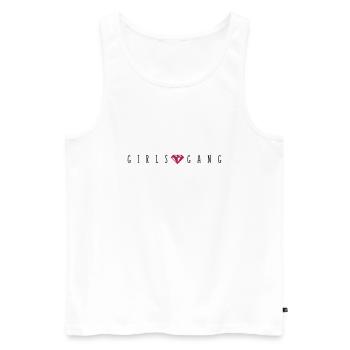 girls gang diamond - Männer Premium Bio Tank Top - Weiß - Vorne - Michal (187cm)