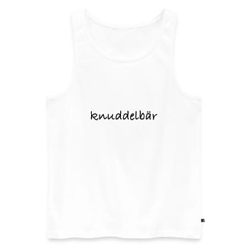 Kosename Knuddelbär - Männer Premium Bio Tank Top - Weiß - Vorne - Michal (187cm)
