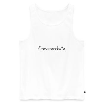 Mein Sonnenschein - Männer Premium Bio Tank Top - Weiß - Vorne - Michal (187cm)