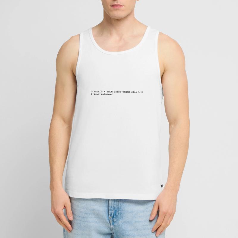 Coder No Clue (1c, NEU) Débardeur bio Premium Homme