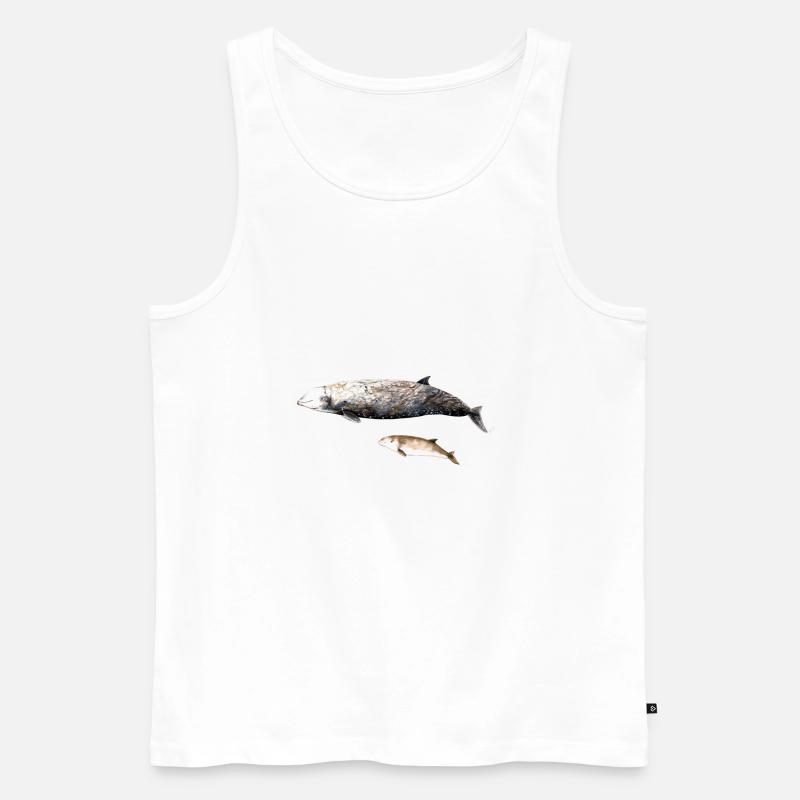 Cuvier-Schnabelwal - Cuvier-Schnabelwal Schnabelwal - Männer Premium Bio Tank Top - Weiß