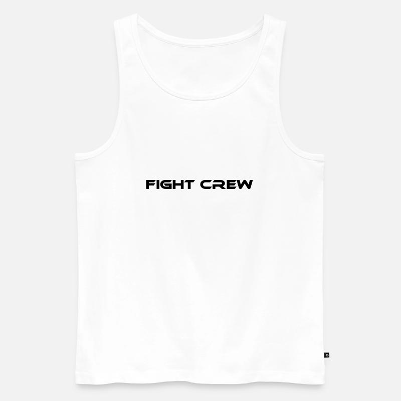 Fight Crew - Männer Premium Bio Tank Top - Weiß