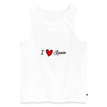 J’aime l’Espagne - Espagne - Espagne - Espagne - LIebe - Débardeur bio Premium Homme - blanc - Devant - Michal (187cm)