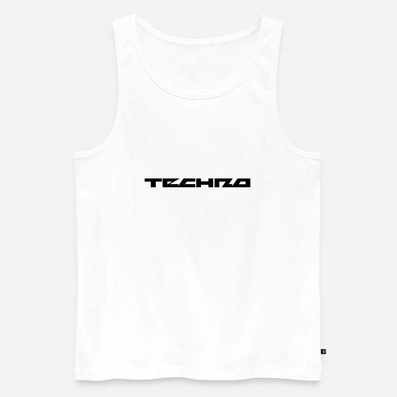 Techno Festival - Männer Premium Bio Tank Top - Weiß