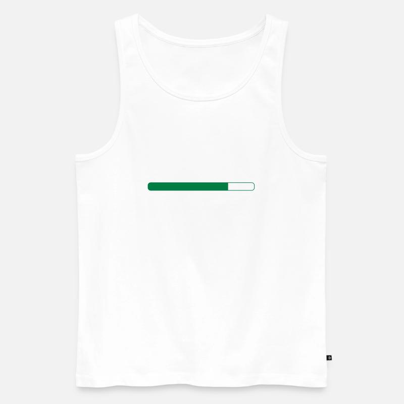 Loading, Download - Männer Premium Bio Tank Top - Weiß