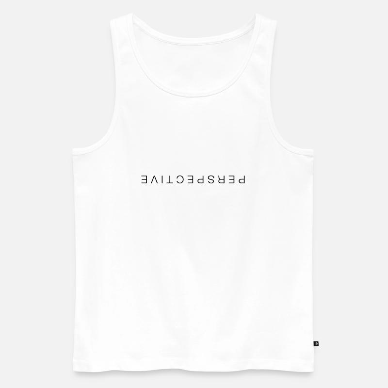 Perspective - Männer Premium Bio Tank Top - Weiß
