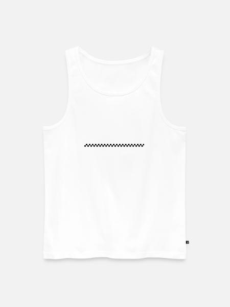 pwr_finish_line - Männer Premium Bio Tank Top - Weiß