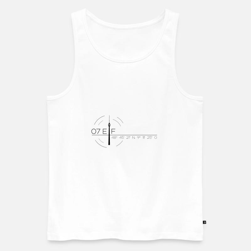 Stuttgart - Männer Premium Bio Tank Top - Weiß