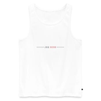 JGA 2025 Linie Junggesellenabschied - Männer Premium Bio Tank Top - Weiß - Vorne - Michal (187cm)