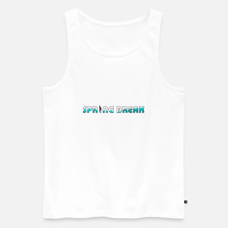 Spring Break - Männer Premium Bio Tank Top - Weiß