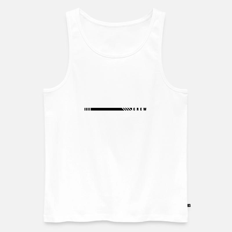 CREW - Männer Premium Bio Tank Top - Weiß