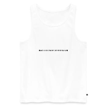 being old people age - Men's Premium Organic Tank Top - white - Front - Michal (187cm)