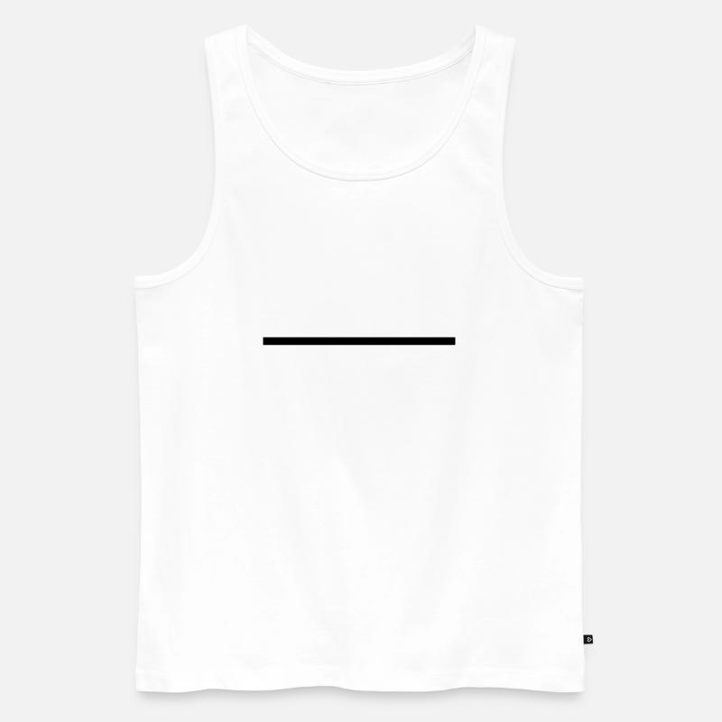 line_f1 - Männer Premium Bio Tank Top - Weiß