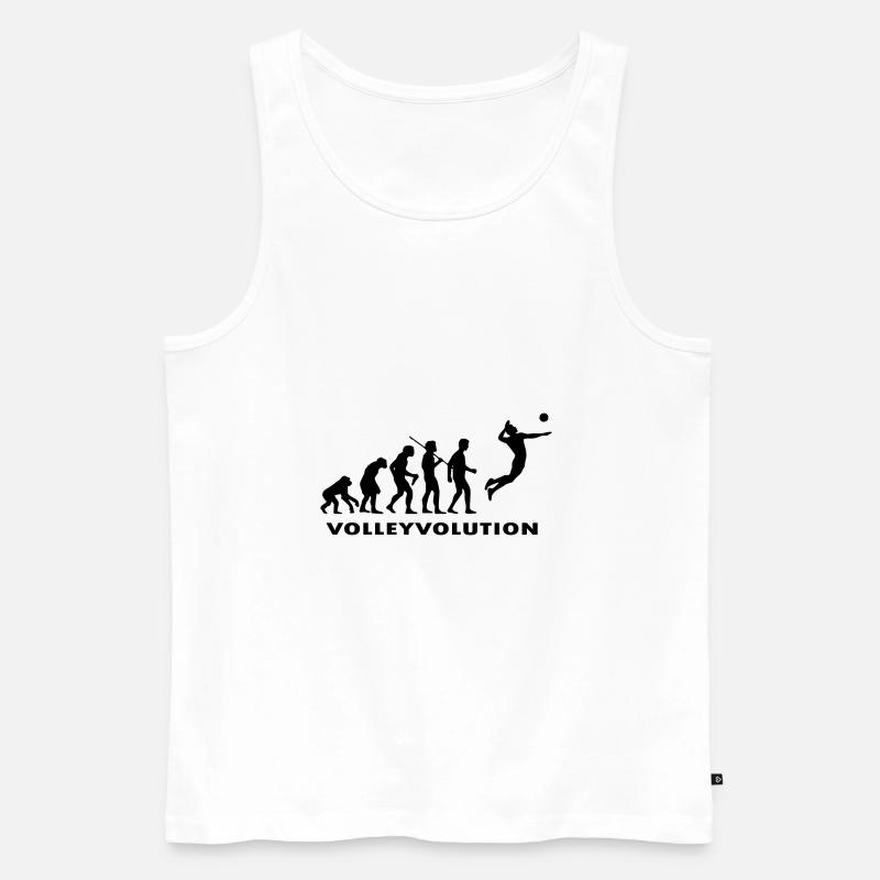 vollevolution - Männer Premium Bio Tank Top - Weiß