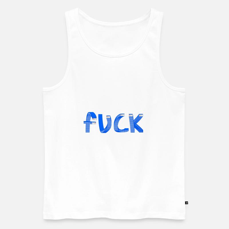 Fuck Windows Error - Männer Premium Bio Tank Top - Weiß