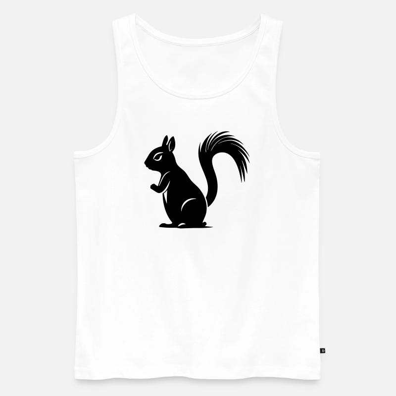 Eichhörnchen - Männer Premium Bio Tank Top - Weiß
