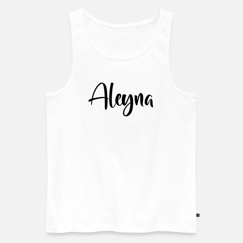 Name - Aleyna - Männer Premium Bio Tank Top - Weiß