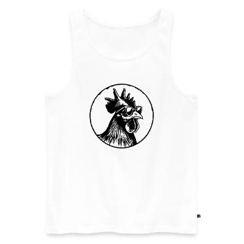 Chicken Chicken Coop - Men's Premium Organic Tank Top - white - Front - AI Model Male 178 light (178cm)