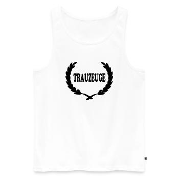 trauzeuge2 - Men's Premium Organic Tank Top - white - Front - Michal (187cm)