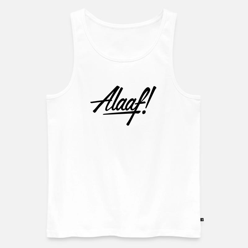 Alaaf! Design schwarz - Männer Premium Bio Tank Top - Weiß