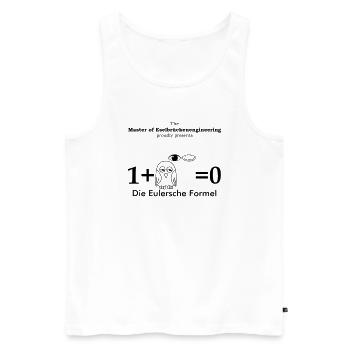 Eulersche Formel Eule Pi Eye - Männer Premium Bio Tank Top - Weiß - Vorne - AI Model Male 178 light (178cm)