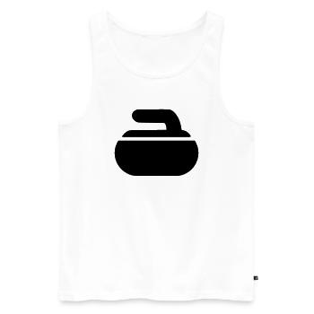 Curling - Männer Premium Bio Tank Top - Weiß - Vorne - Michal (187cm)