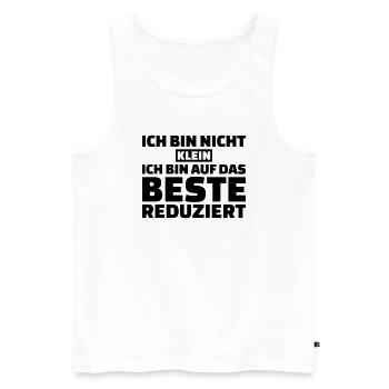 Klein - Männer Premium Bio Tank Top - Weiß - Vorne - AI Model Male 178 light (178cm)
