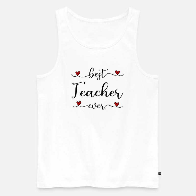 Lehrer - Männer Premium Bio Tank Top - Weiß