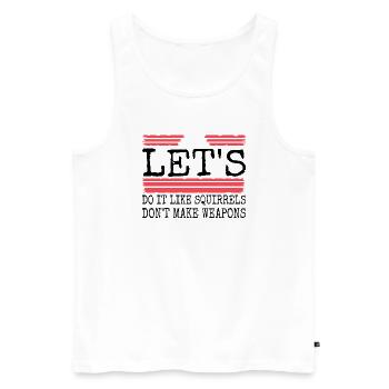 mammal birthday present awareness - Männer Premium Bio Tank Top - Weiß - Vorne - AI Model Male 178 light (178cm)
