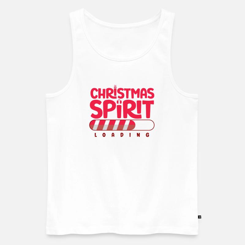 Weihnachtsstimmung lädt - Männer Premium Bio Tank Top - Weiß