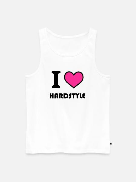 hardstyle - Men's Premium Organic Tank Top - white